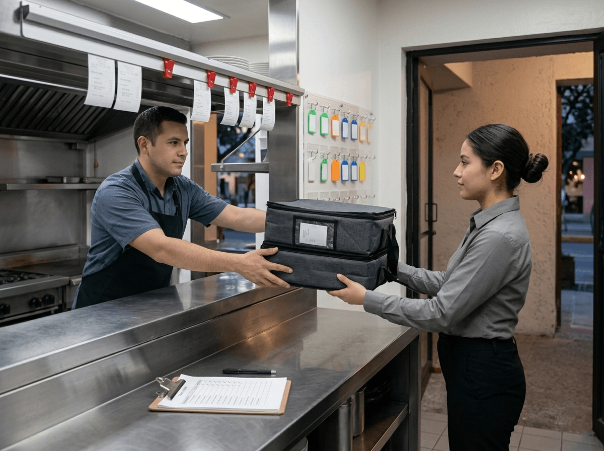Kitchen hand-off
